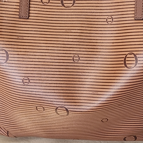 Oroton tote bag Saffiano PU leather chestnut 42x33 cm - Picture 10 of 16